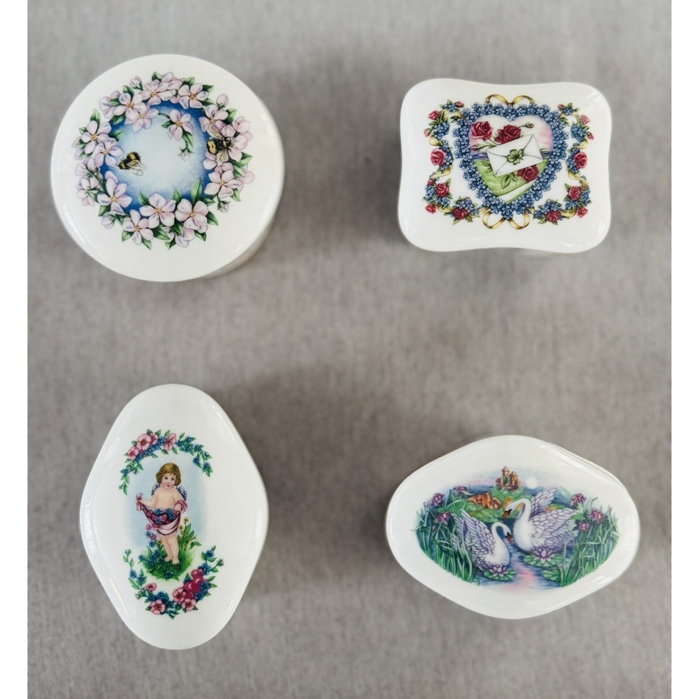 4 Heritage House Music Boxes * Songs‎ of Love LOVE ME TENDER-EVERGREEN-FEELINGS